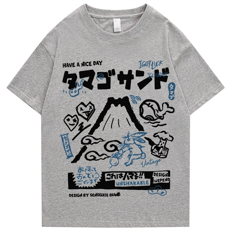 "Tall Climb" Graphic Unisex Streetwear Vintage Women Men Y2K T-Shirt