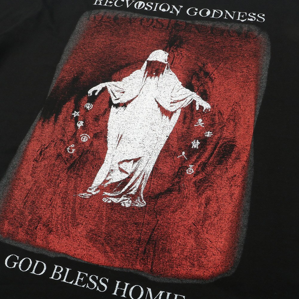 "God Bless" Graphic Unisex Streetwear Women Men Y2K T-Shirt