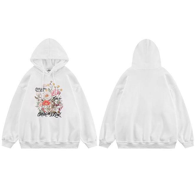 "Open Handouts" Graphic Unisex Streetwear Vintage Women Men Y2K Hoodie