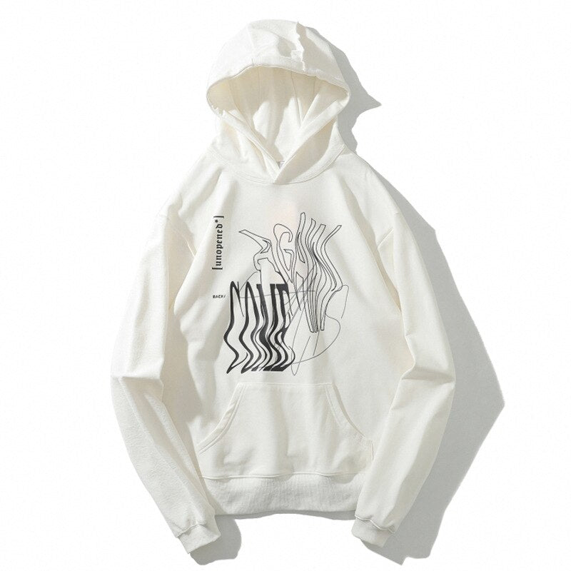 "Cross Folded" Unisex Men Women Streetwear Graphic Hoodie