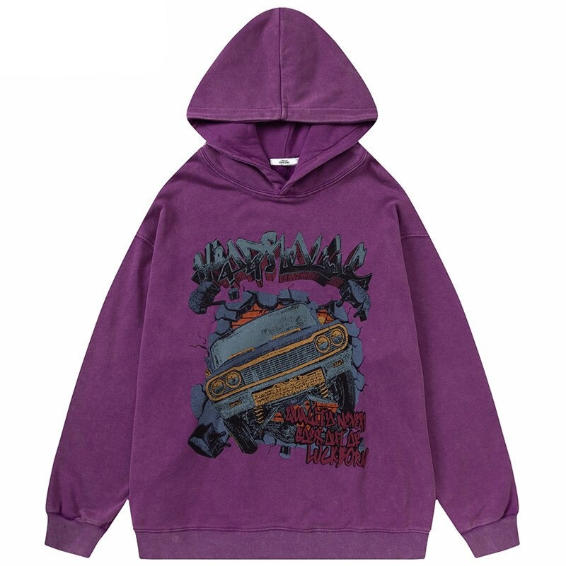 "Up & Down" Graphic Unisex Streetwear Vintage Women Men Y2K Hoodie