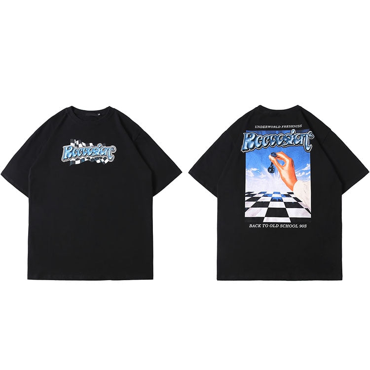"Checkmate" Unisex Men Women Streetwear Graphic T-Shirt