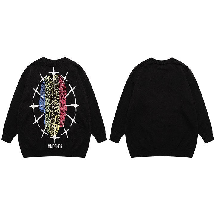 "Chase The Rainbow" Unisex Men Women Streetwear Graphic Sweater
