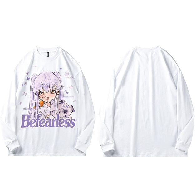 "Be Fearless" Unisex Men Women Streetwear Graphic Sweater