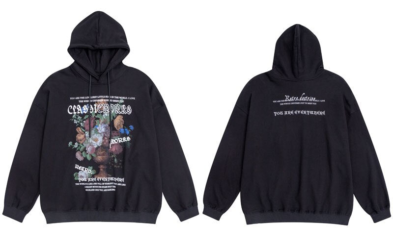 "With Love" Graphic Unisex Streetwear Vintage Women Men Y2K Hoodie