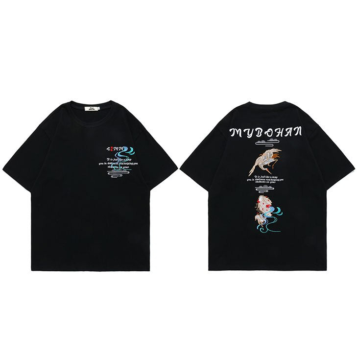 "Sky High" Graphic Unisex Streetwear Vintage Women Men Y2K T-Shirt
