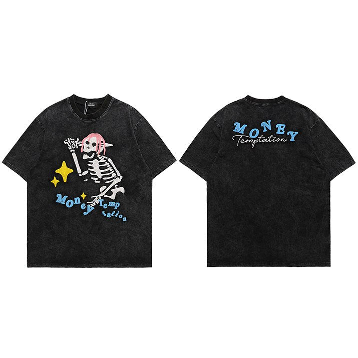 "Pink Hair" Graphic Unisex Streetwear Vintage Women Men Y2K T-Shirt