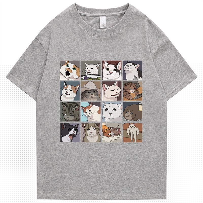 "Cartoon Hand Out" Unisex Men Women Streetwear Graphic T-Shirt