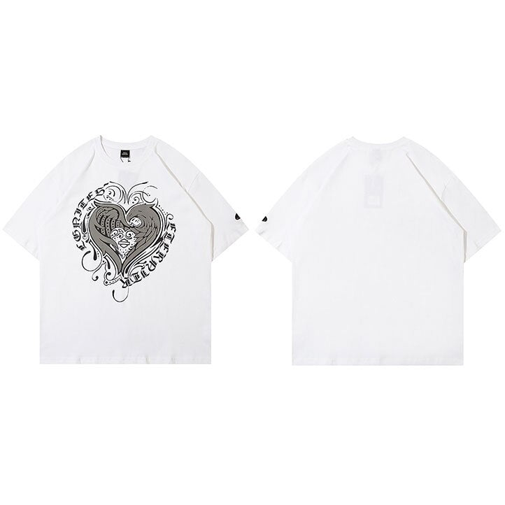 "Melted Soul" Graphic Unisex Streetwear Vintage Women Men Y2K T-Shirt