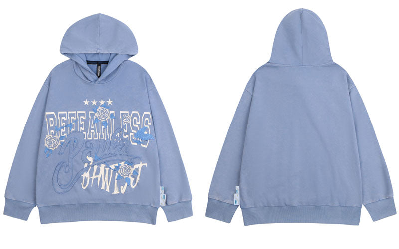 "Only Fearlessness" Unisex Men Women Streetwear Graphic Hoodie