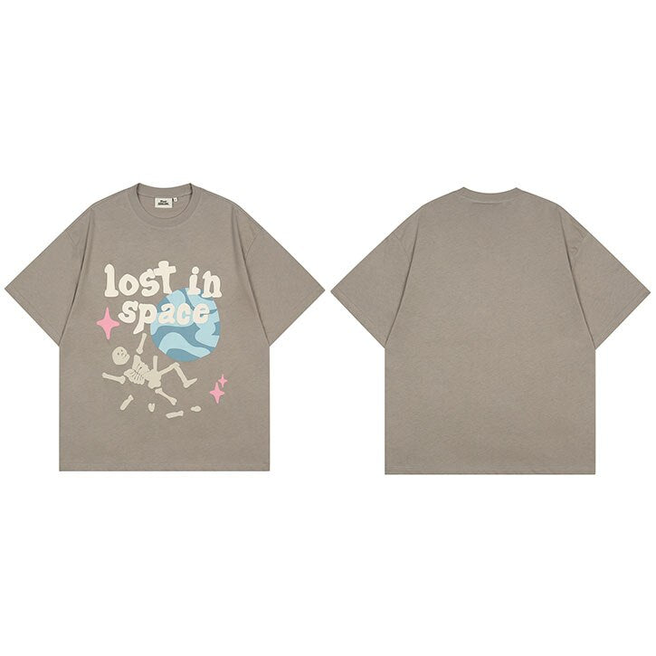 "Stuck In Time" Graphic Unisex Streetwear Vintage Women Men Y2K T-Shirt