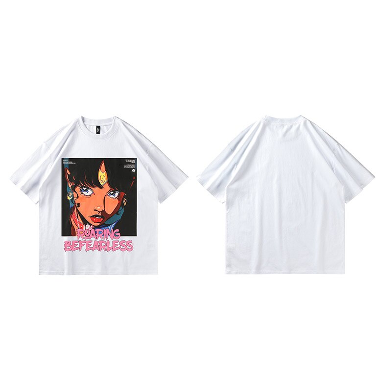 "Show No Fear" Graphic Unisex Streetwear Vintage Women Men Y2K T-Shirt