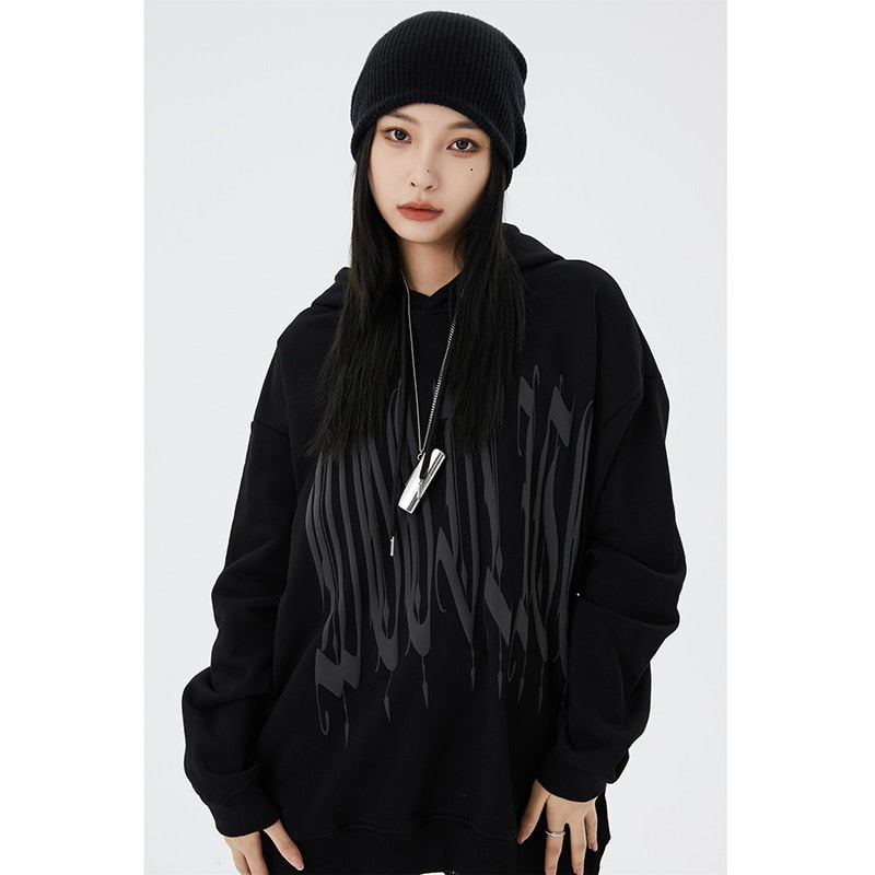 "Written Forever" Graphic Unisex Streetwear Vintage Women Men Y2K Hoodie