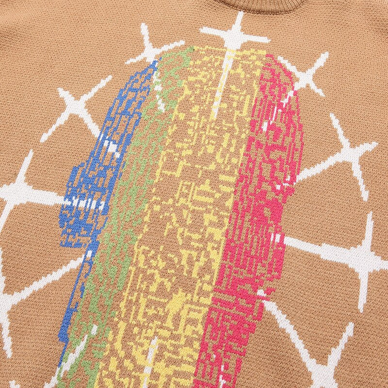 "Chase The Rainbow" Unisex Men Women Streetwear Graphic Sweater