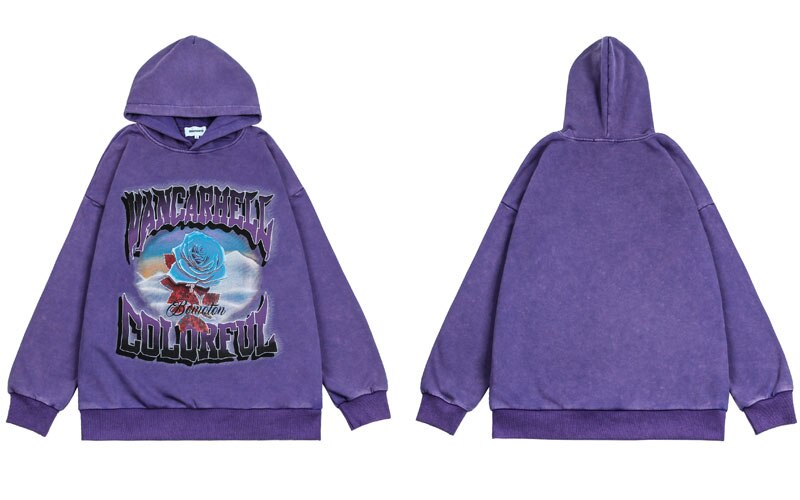 "Colourful World" Unisex Men Women Streetwear Graphic Hoodie