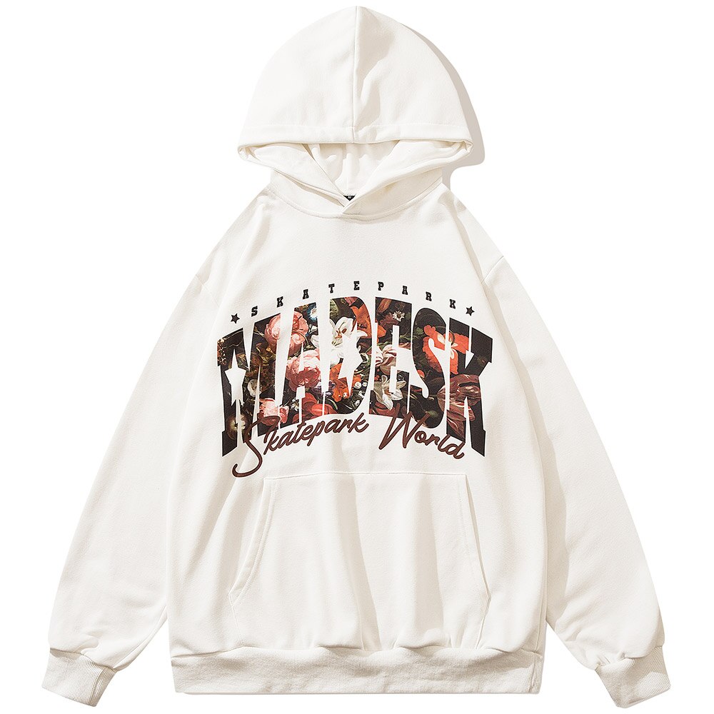"Black Rose" Unisex Men Women Streetwear Graphic Hoodie