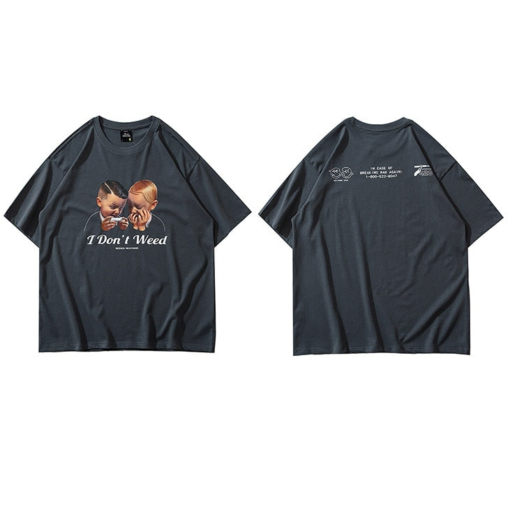 "All Stop" Graphic Unisex Streetwear Vintage Women Men Y2K T-Shirt