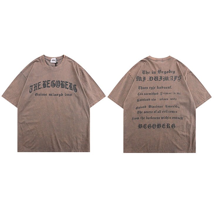 "Written In Block" Graphic Unisex Streetwear Vintage Women Men Y2K T-Shirt