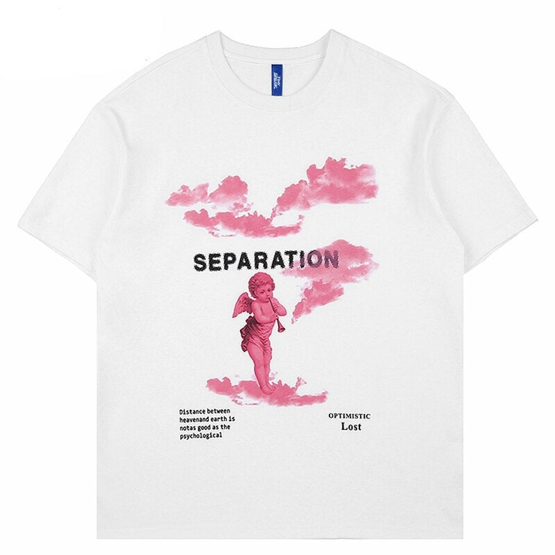 "Seperation" Graphic Unisex Streetwear Vintage Women Men Y2K T-Shirt