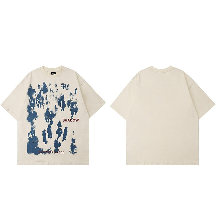 "Shadow" Graphic Unisex Streetwear Vintage Women Men Y2K T-Shirt