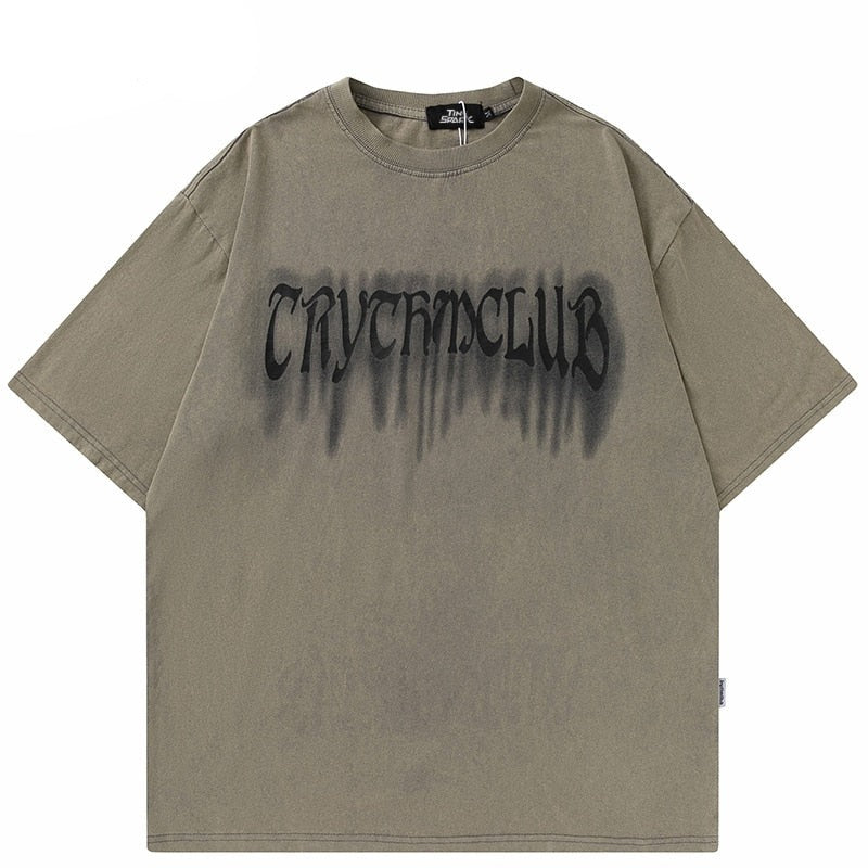 "Washed Down" Graphic Unisex Streetwear Vintage Women Men Y2K T-Shirt