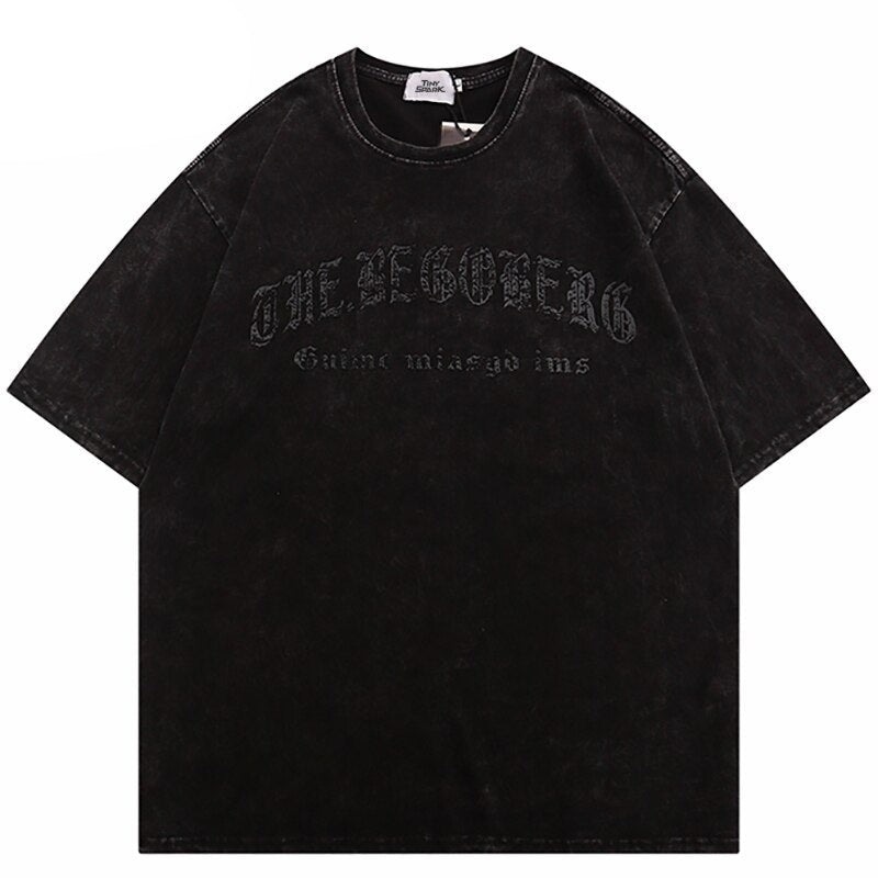 "Written In Block" Graphic Unisex Streetwear Vintage Women Men Y2K T-Shirt