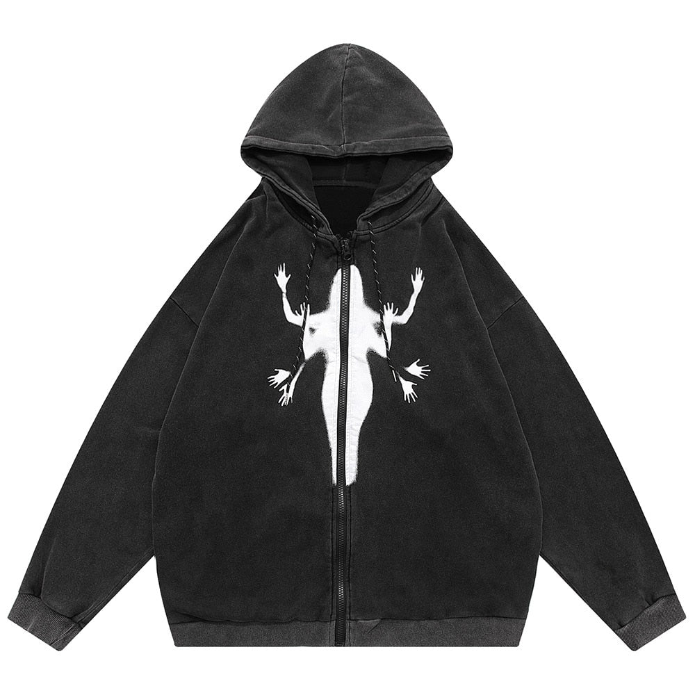 "Too Many" Graphic Unisex Streetwear Vintage Women Men Y2K Hoodie