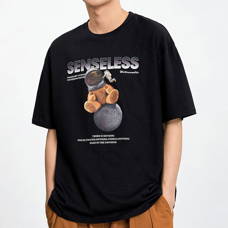 "Senseless" Graphic Unisex Streetwear Vintage Women Men Y2K T-Shirt