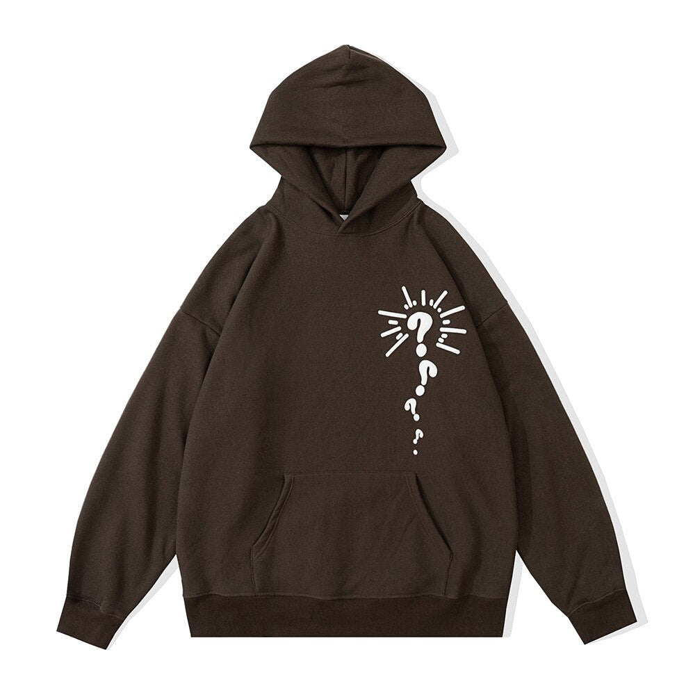 "Over Worked" Graphic Unisex Streetwear Vintage Women Men Y2K Hoodie