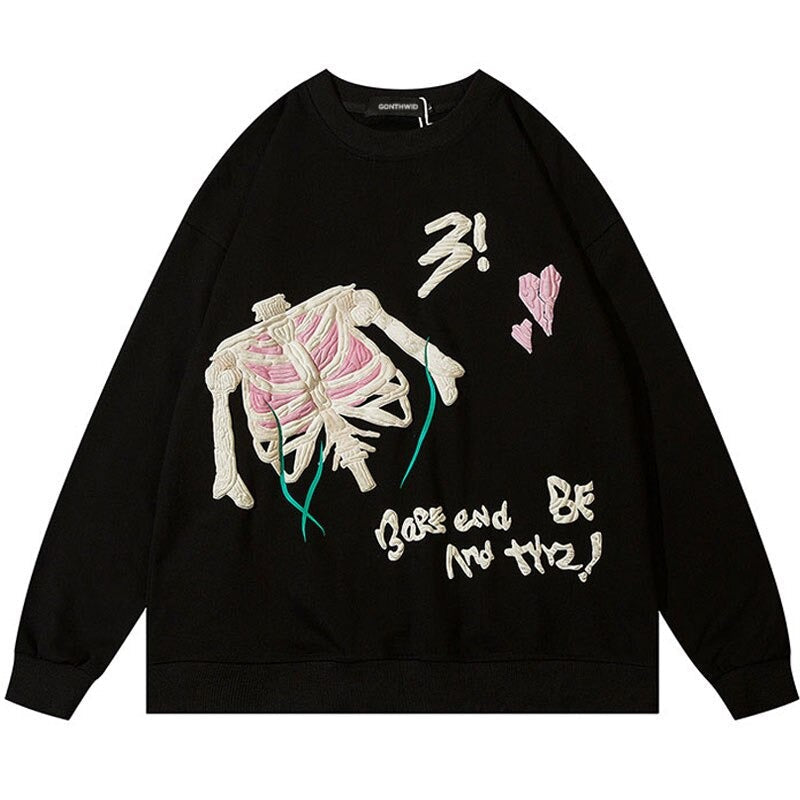 "Broken Into Pieces" Unisex Men Women Streetwear Graphic Sweatshirt