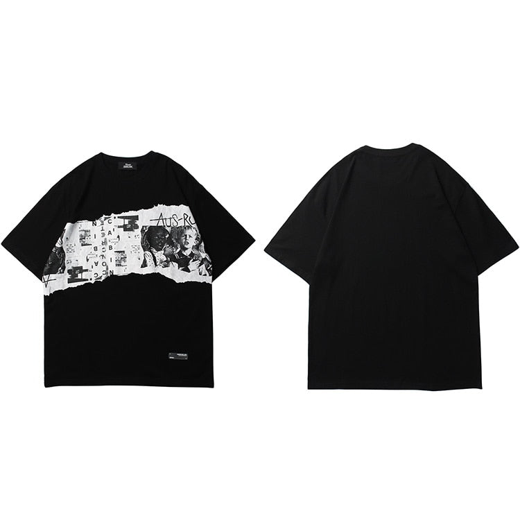 "Straight Face" Graphic Unisex Streetwear Vintage Women Men Y2K T-Shirt