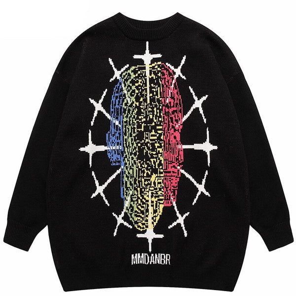 "Chase The Rainbow" Unisex Men Women Streetwear Graphic Sweater