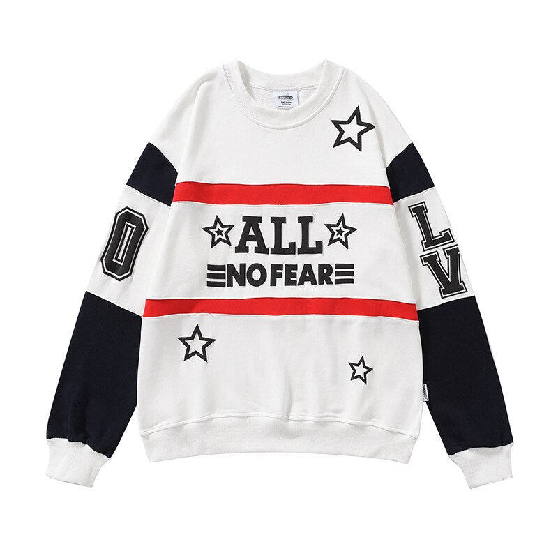 "No Fear" Graphic Unisex Streetwear Vintage Women Men Y2K Hoodie