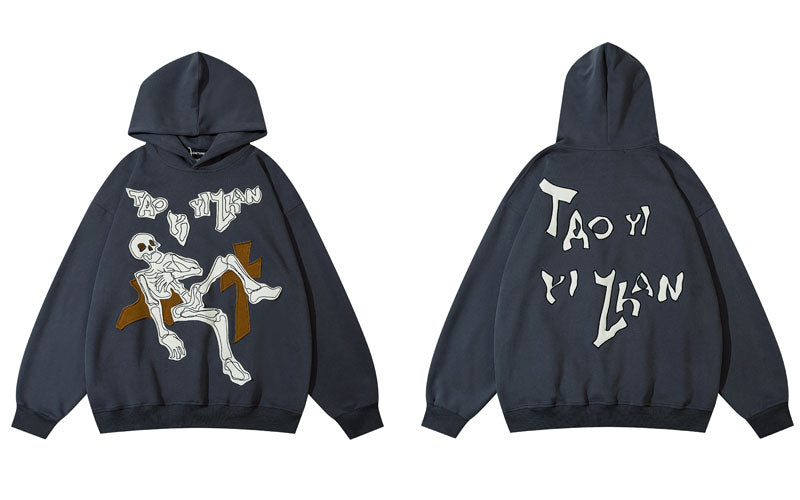"Laying Still" Graphic Unisex Streetwear Vintage Women Men Y2K Hoodie