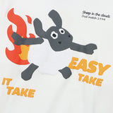 "Take It Easy" Graphic Unisex Streetwear Vintage Women Men Y2K Hoodie