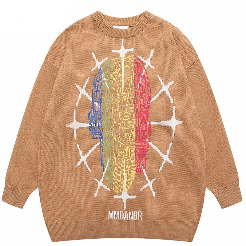 "Chase The Rainbow" Unisex Men Women Streetwear Graphic Sweater