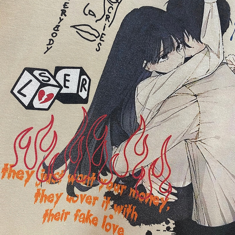 "Fake Moments" Unisex Men Women Streetwear Graphic T-Shirt