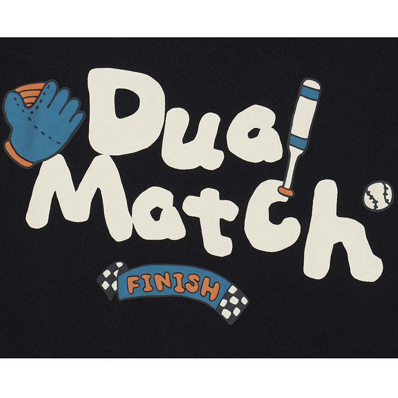 "Dual Match" Unisex Men Women Streetwear Graphic Hoodie
