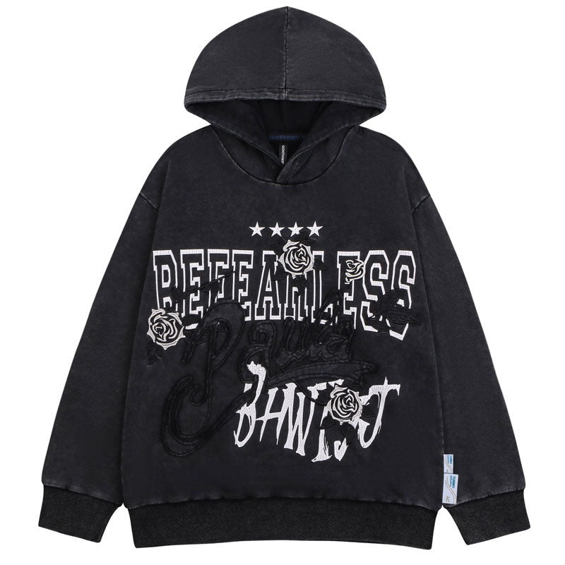 "Only Fearlessness" Unisex Men Women Streetwear Graphic Hoodie