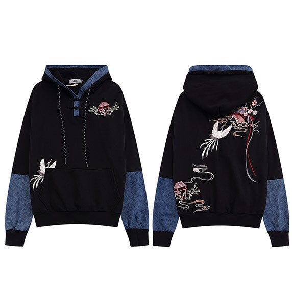 "Crane Follower" Unisex Men Women Streetwear Graphic Hoodie