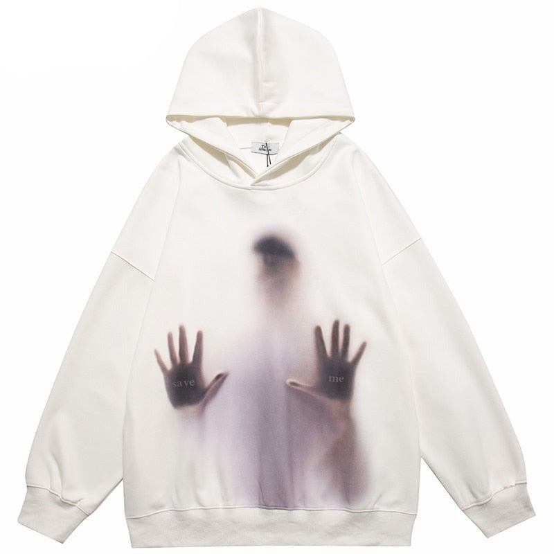 "Left Alone" Graphic Unisex Streetwear Vintage Women Men Y2K Hoodie