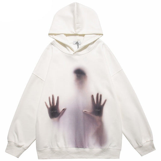 "Left Alone" Graphic Unisex Streetwear Vintage Women Men Y2K Hoodie