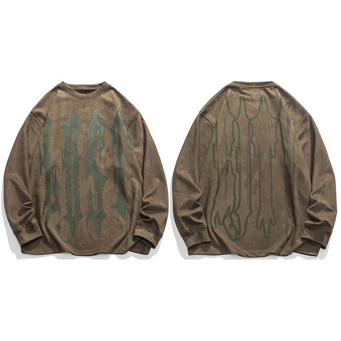 "Dust" Graphic Unisex Streetwear Vintage Women Men Y2K Sweatshirt