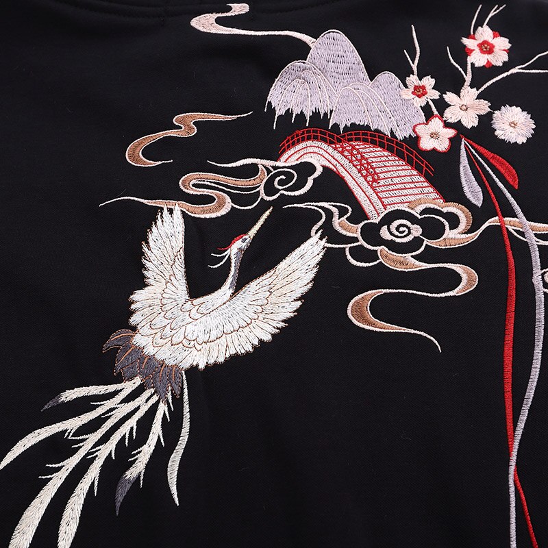 "Crane Follower" Unisex Men Women Streetwear Graphic Hoodie