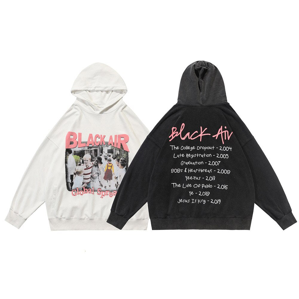 "Lost In Public" Graphic Unisex Streetwear Vintage Women Men Y2K Hoodie