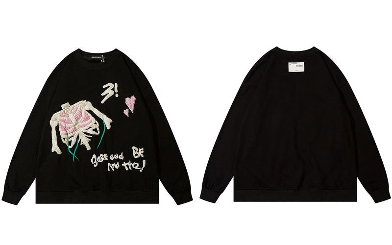 "Broken Into Pieces" Unisex Men Women Streetwear Graphic Sweatshirt