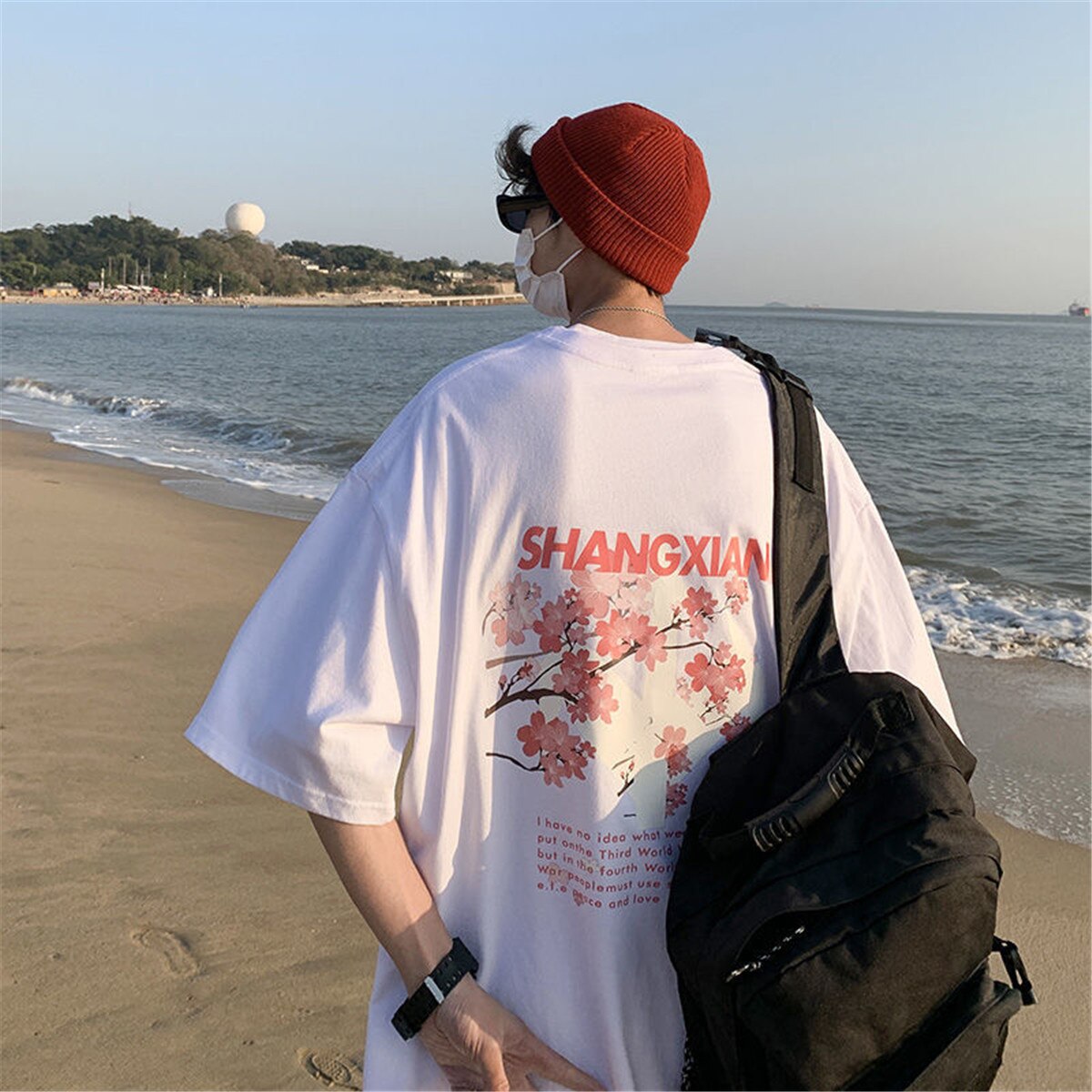 "Cherry Blossom" Unisex Men Women Streetwear Graphic T-Shirt