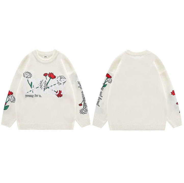 "Young For Us" Graphic Unisex Streetwear Vintage Women Men Y2K Sweater