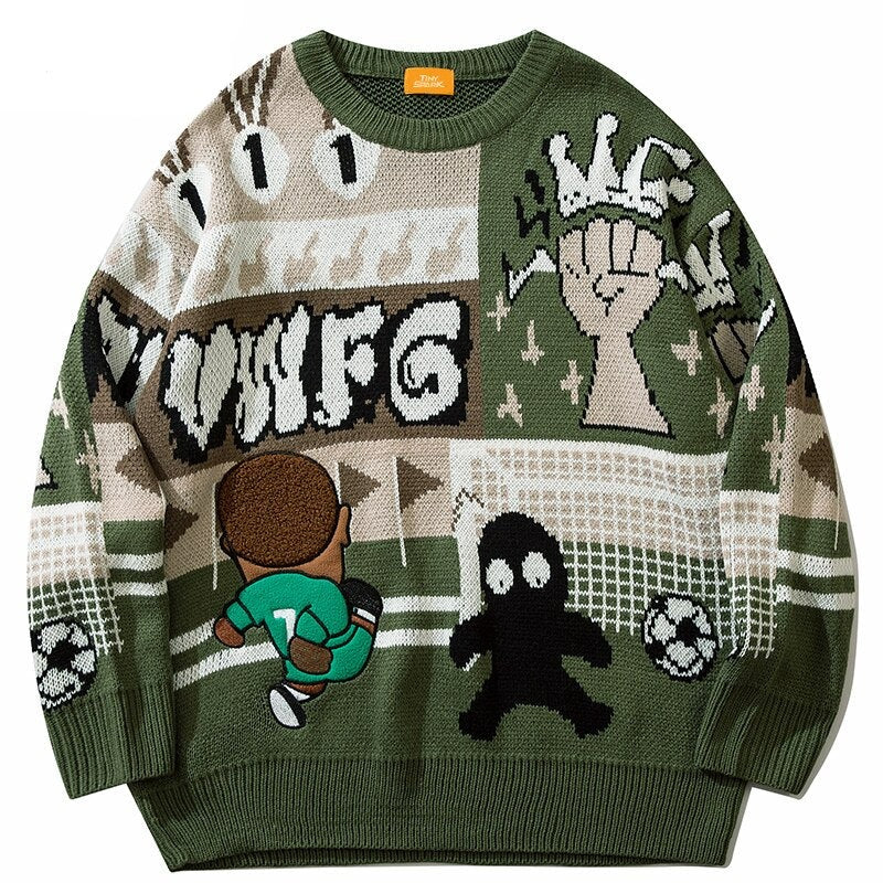 "Top Boy" Graphic Unisex Streetwear Vintage Women Men Y2K Sweater