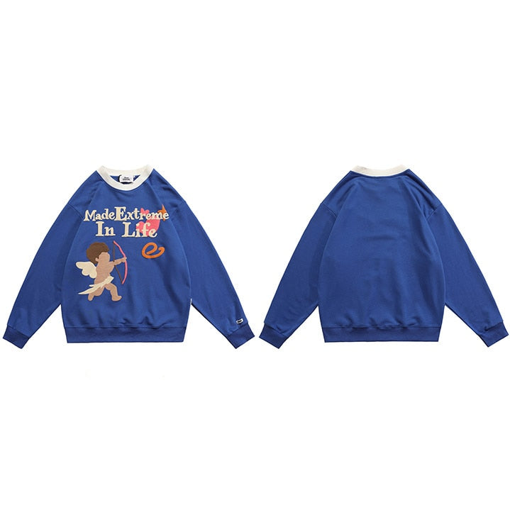 "Made In House" Graphic Unisex Streetwear Vintage Women Men Y2K Sweater